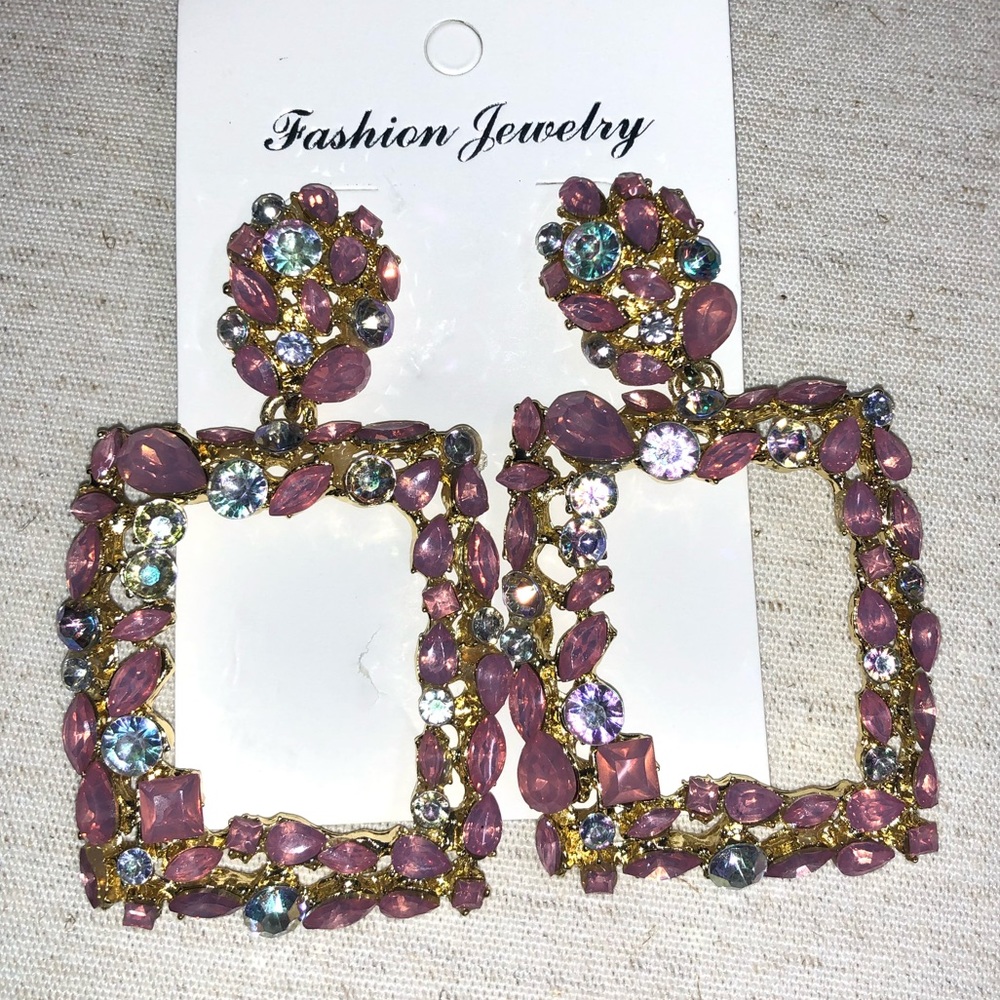 Gorgeous Pink and Blue earrings